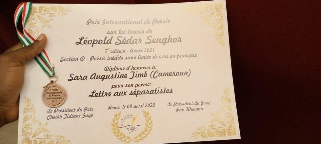 Le Prix international de poésie Léopold Sédar Senghor décerné à la doctorante camerounaise de 22 ans, Sarah Timb