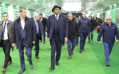 Cameroonian Seidou Mbombo Njoya heads the CAF delegation for an inspection visit to Algeria