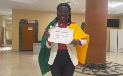 Cameroon’s 22-year-old doctoral student Sara Timb was awarded the Honorary diploma of the Léopold Sédar Senghor International Poetry Prize